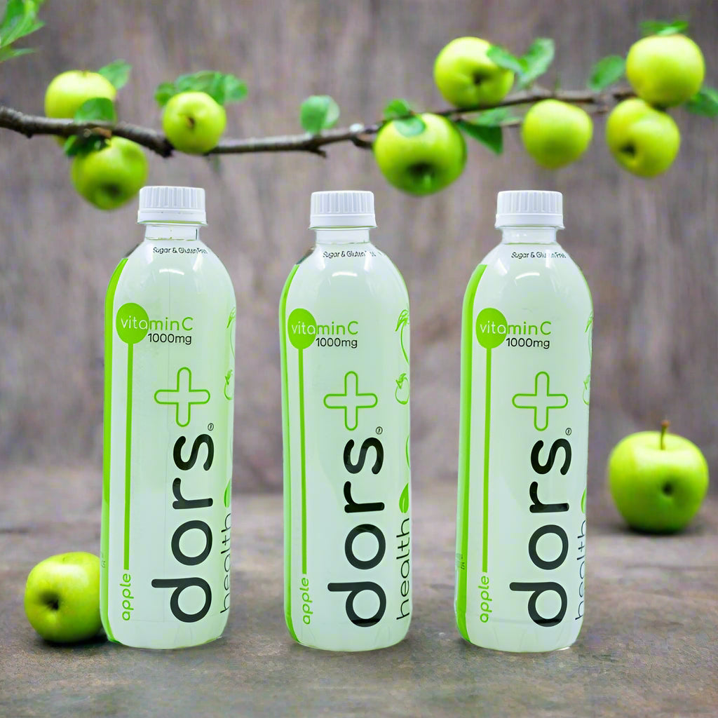 dors plus 500ml 1000mg Vitamin C Water - Apple (Case of 24)