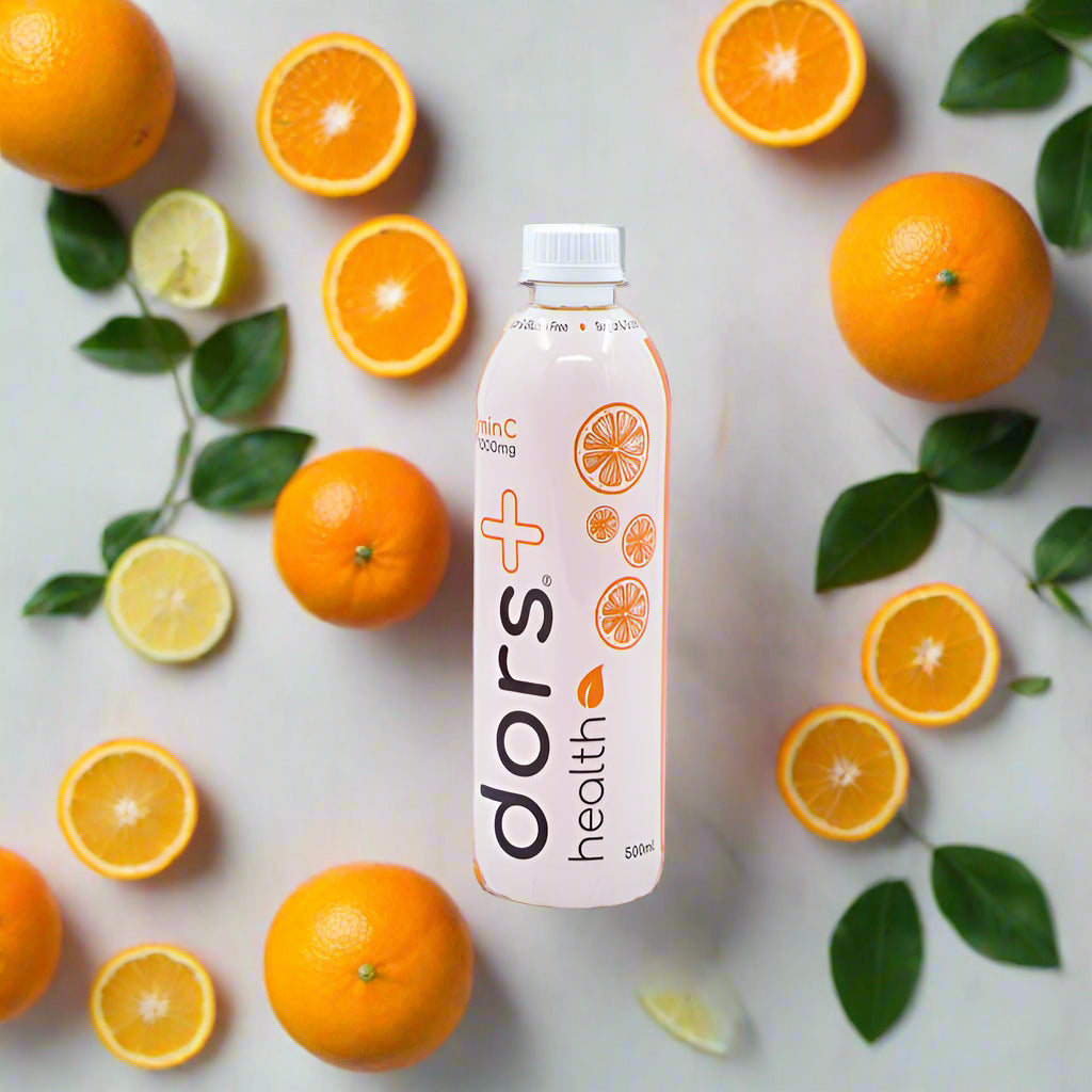 dors plus 500ml 1000mg Vitamin C Water - Orange (Case of 24)