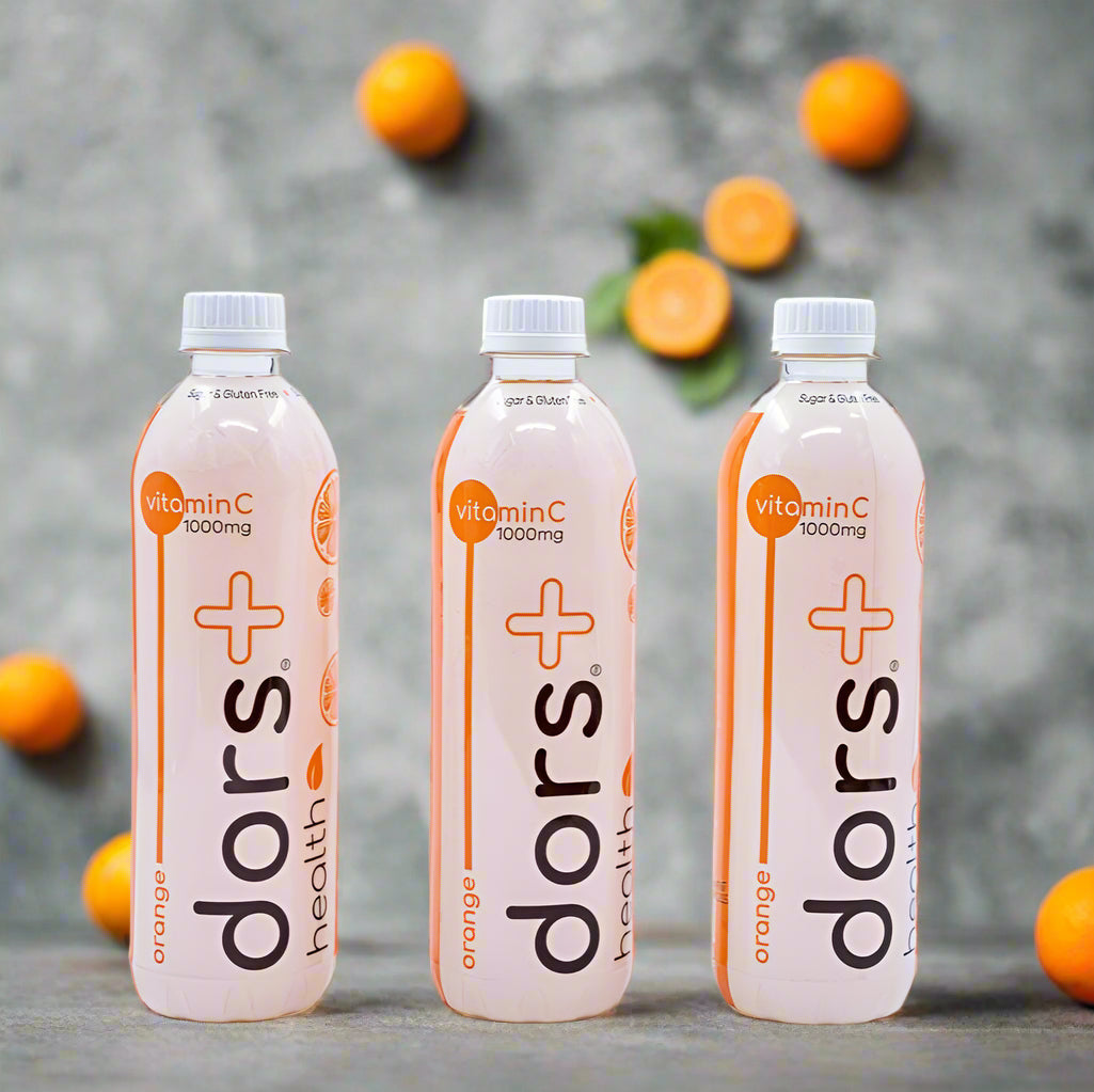 dors plus 500ml 1000mg Vitamin C Water - Orange (Case of 24)