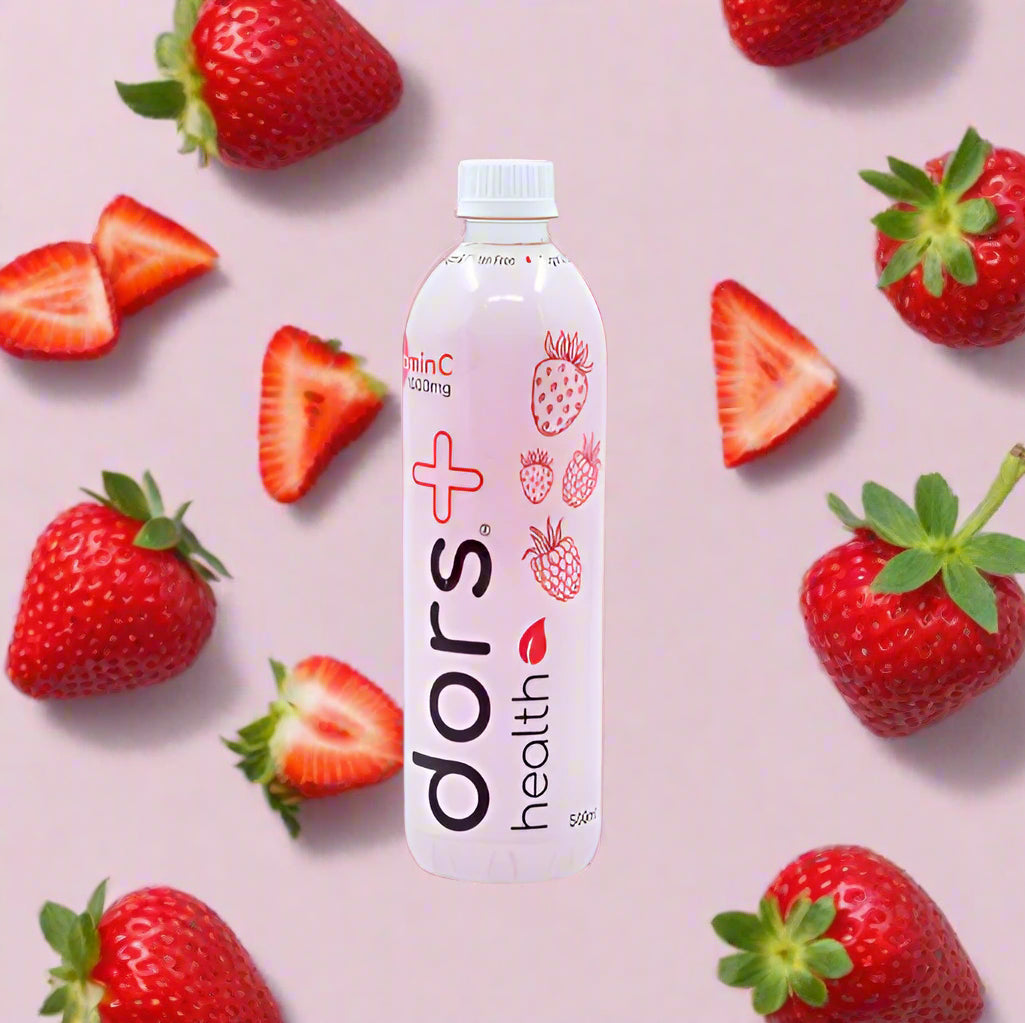dors plus 500ml 1000mg Vitamin C Water - Red Berry (Case of 24)