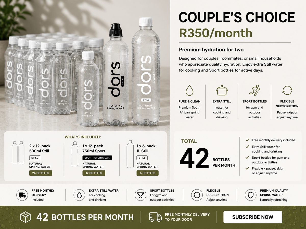 Couple's Choice (R350/month) 42 bottles