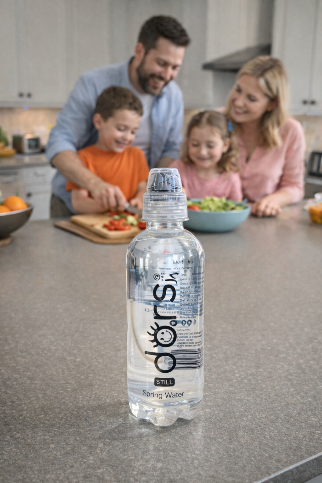 dors Jnr 33oml - Spring Water - With anti-swallow Flip Cap  (Case of12)