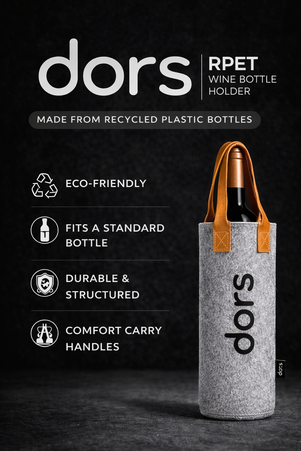 dors RPET wine holder bag - Made from Recycled Plastic bottles