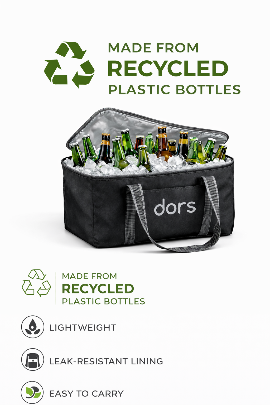 dors RPET 20L Cooler Bag – Made from Recycled Plastic Bottles
