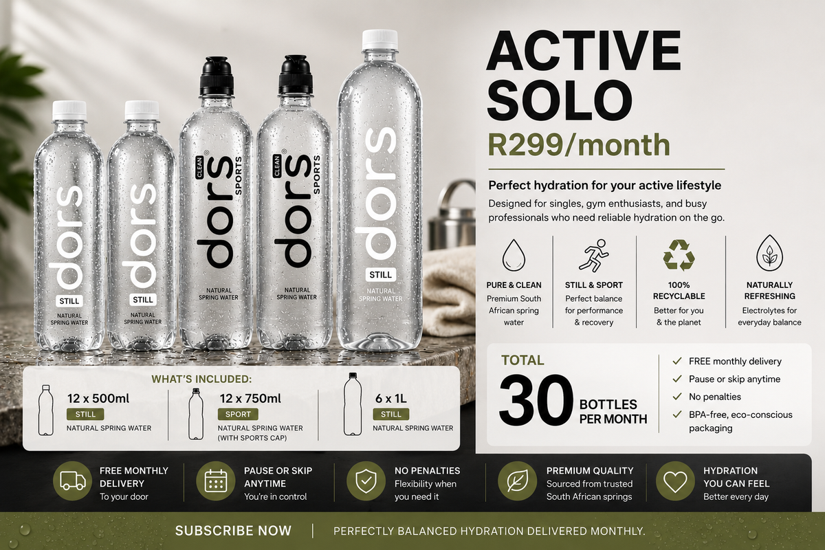 Active Solo option 2 (R299/month) 30 bottles
