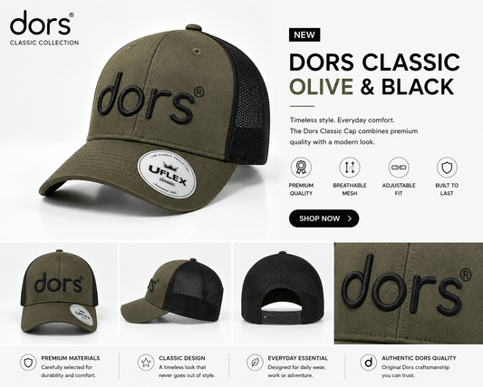 dors Classic Cap – Olive & Black