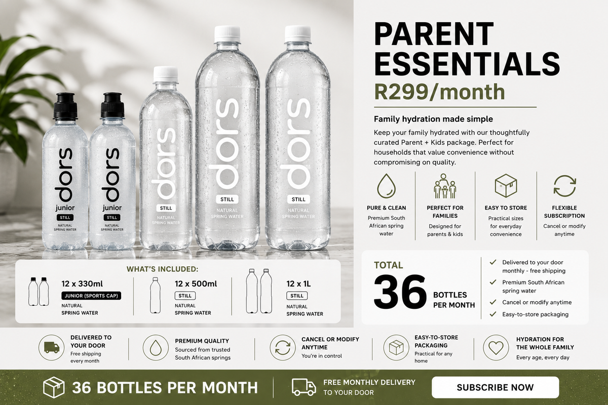 Parent Essentials (R299/month) 36 bottles