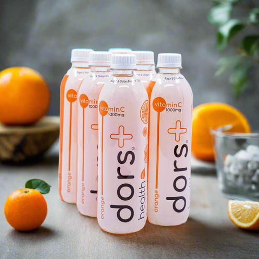 dors plus 500ml 1000mg Vitamin C Water - Orange (Case of 24)