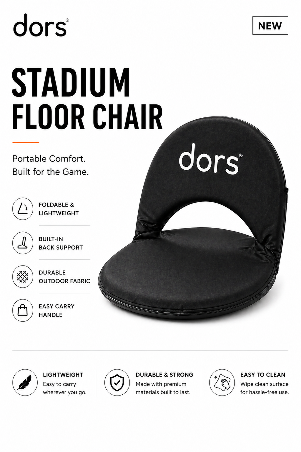 dors stadium seat - Black