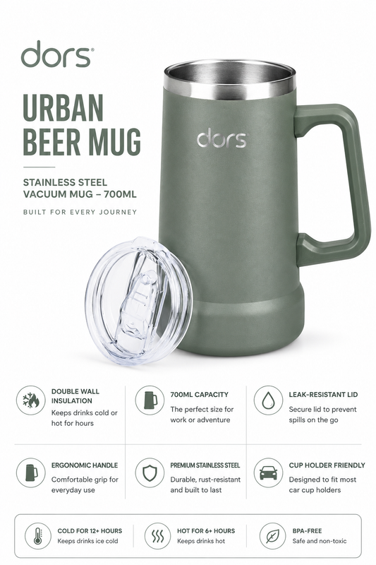 dors Urban beer / coffee mug 700ml Moss Green