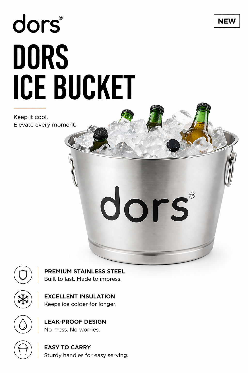 dors Stainless-steel Ice Bucket