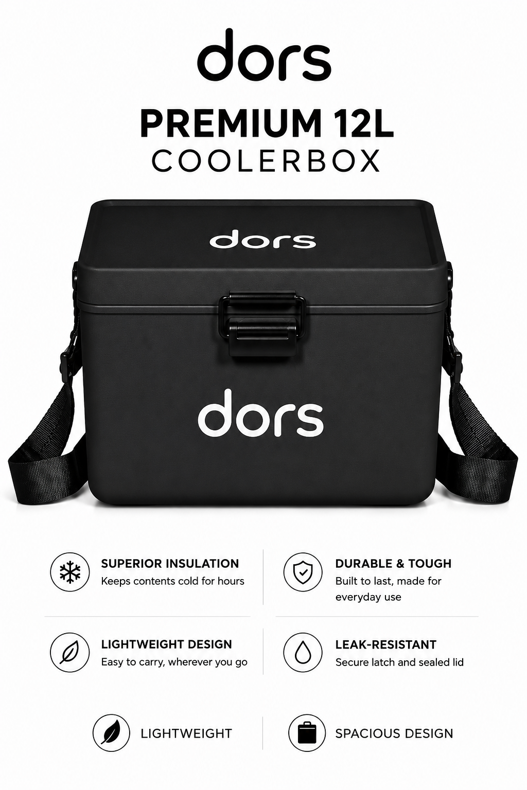 dors Black Urban 12L cooler-box