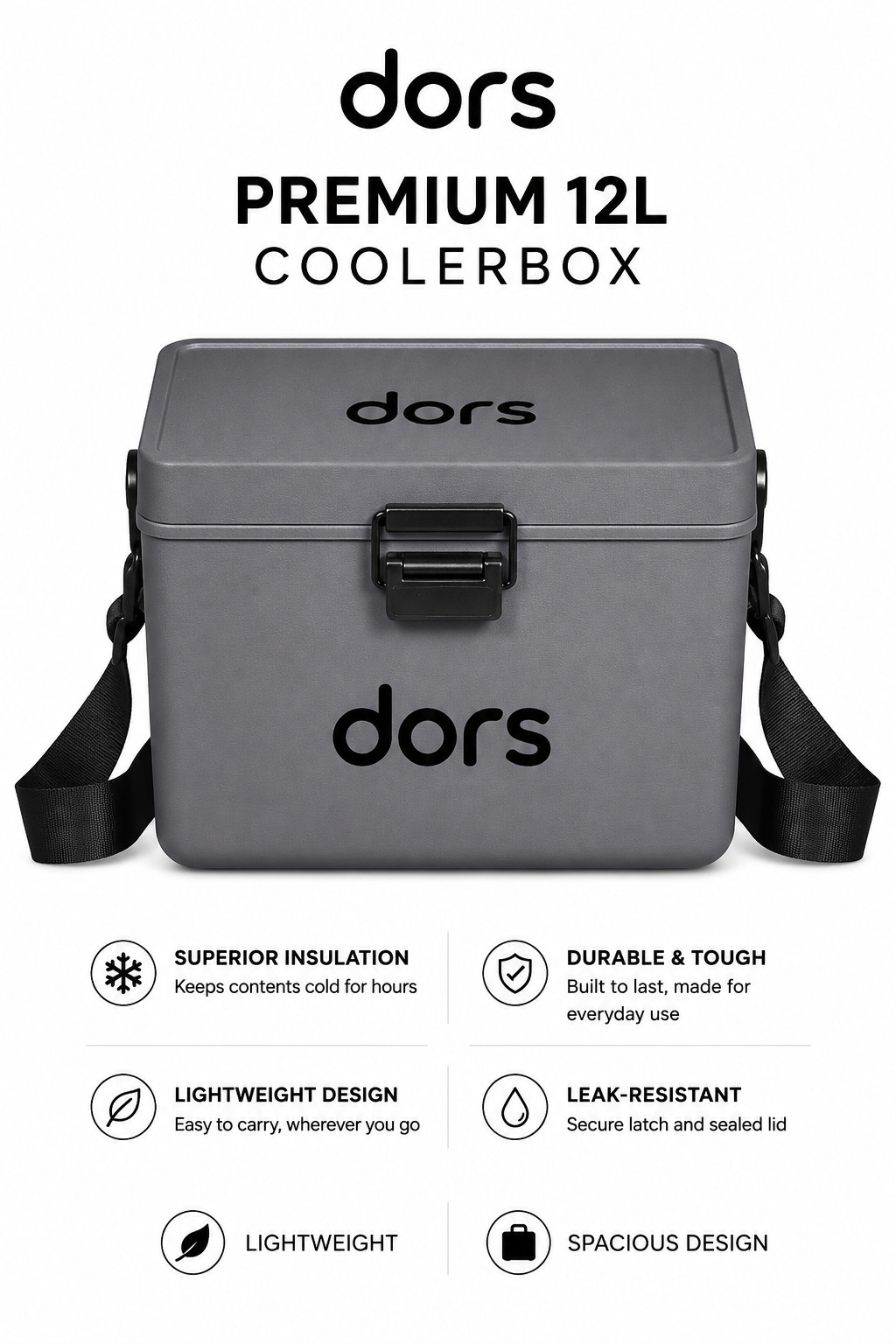 dors Grey Urban 12l Cooler-box
