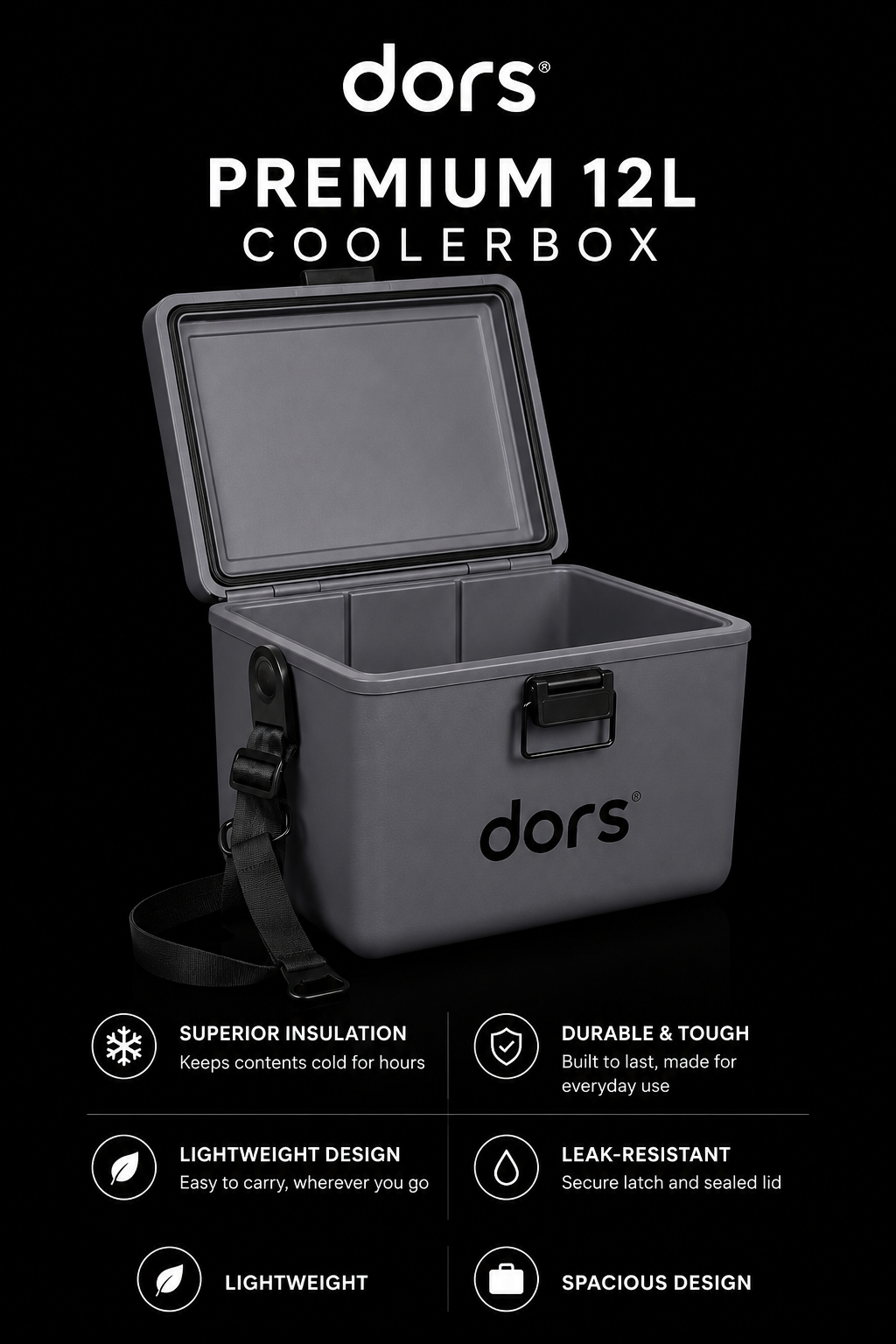 dors Grey Urban 12l Cooler-box